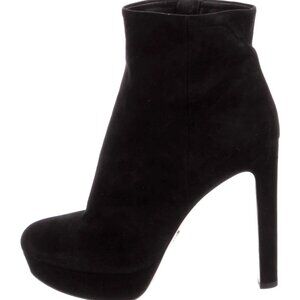 PRADA - Suede Black Women's Boots - Size: 38